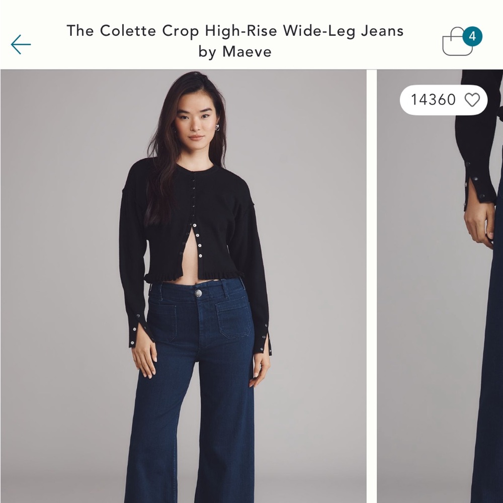 Maeve Deep Blue Collette Pants